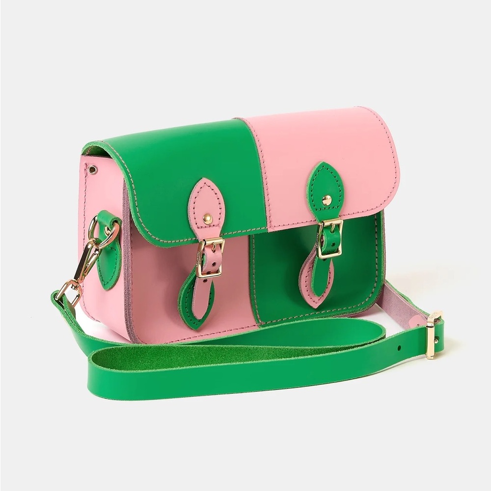 Wicked Movie Cambridge Satchel Little One Purse Wicked Green & Popular Pink NWT